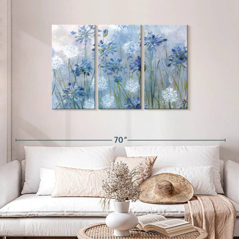 Harnek Dandelion And Agapanthus, 28" H x 45" W