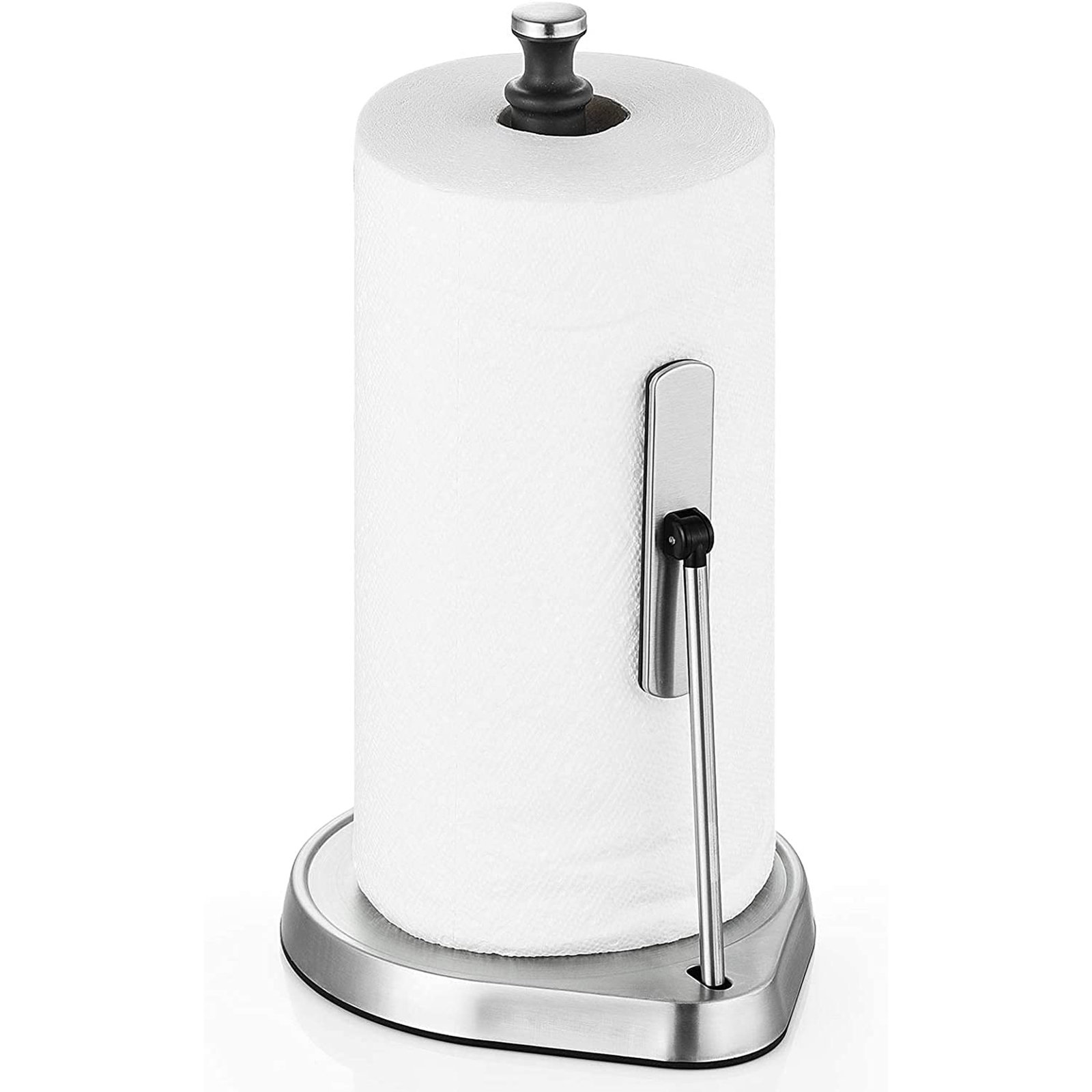 Sleek Metal Freestanding Paper Towel Holder with Tear Bar main image 1