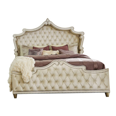 Karidee California King Tufted Upholstered Standard Bed -  Rosdorf Park, E646F44D221E4A8BAC8944F53ABBB840