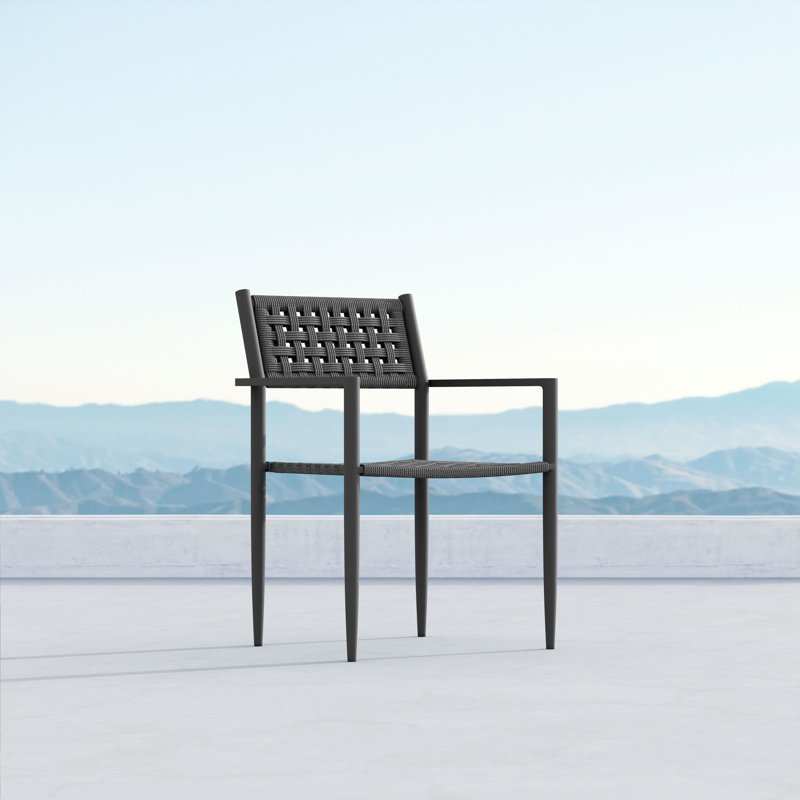 Naples Dining Chair, Matte Charcoal/Ash