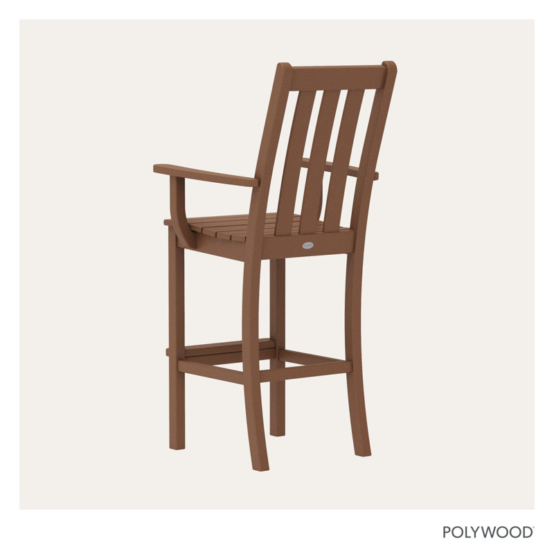 Chaise de bar POLYWOOD Vineyard, Teck