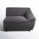 Lizzy Pine Right-Arm Accent Chair