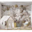 Papier peint floral - Floraison rétro-441933371