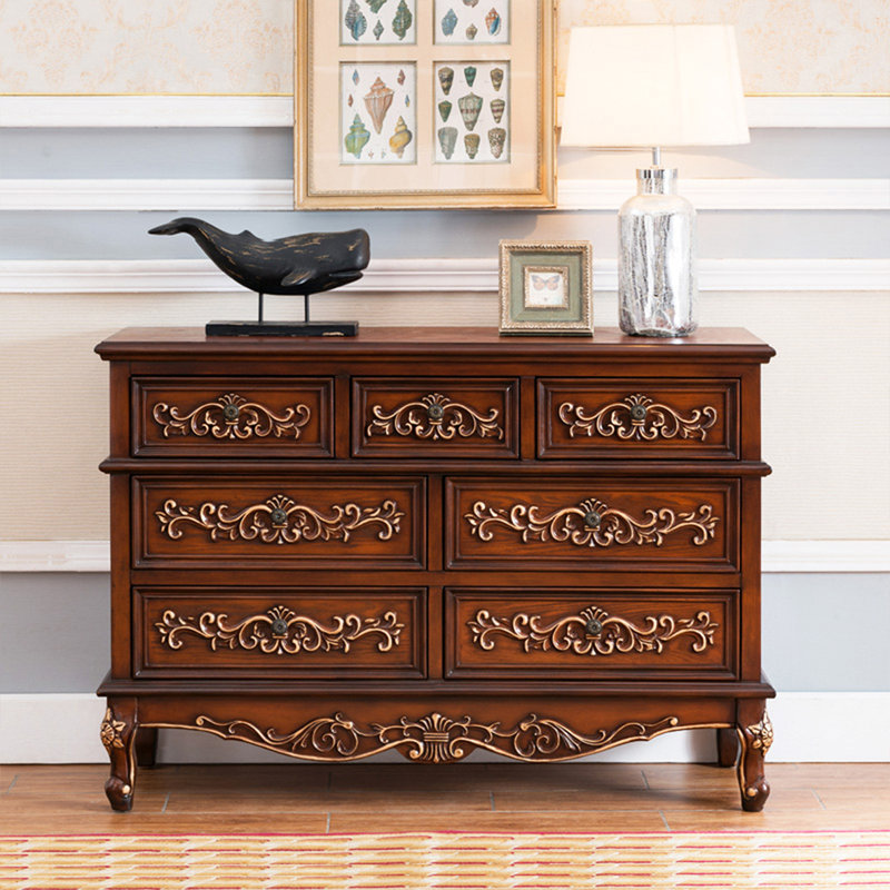 Armoire d'appoint en noyer massif