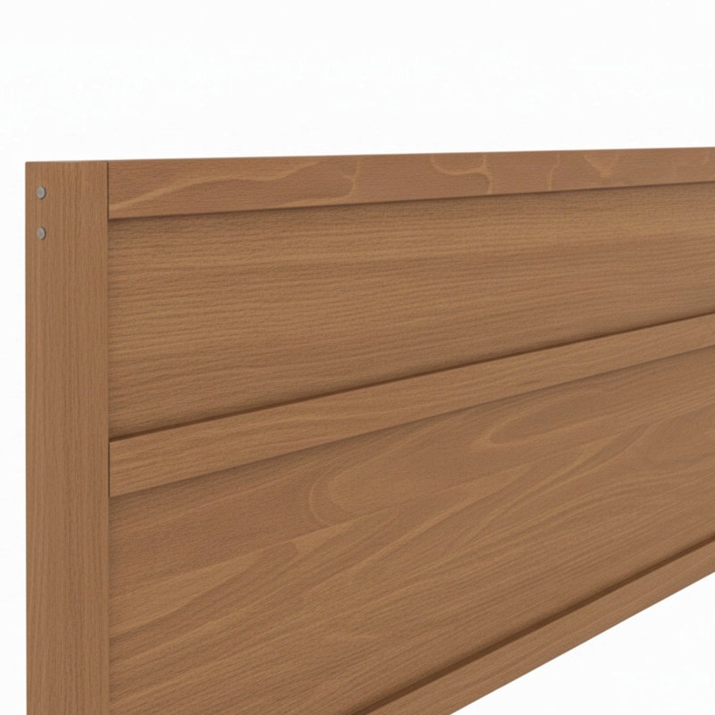 Lit à panneau moderne en bois pour chambre à coucher, Grand lit