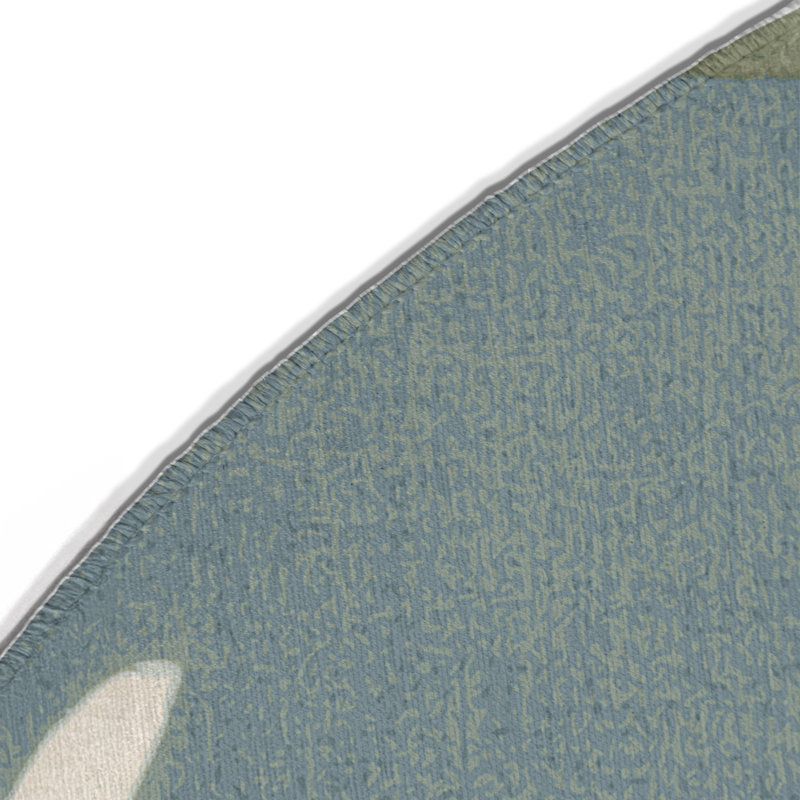 Tapis intérieur et extérieur Petal Cascade, Rond 5 pi