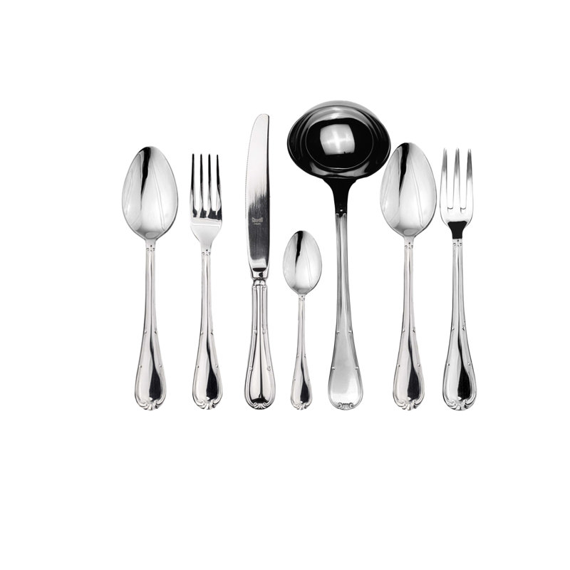 Ensemble de couverts Raffaello avec couteaux H / H - 51 pièces - Acier inoxydable