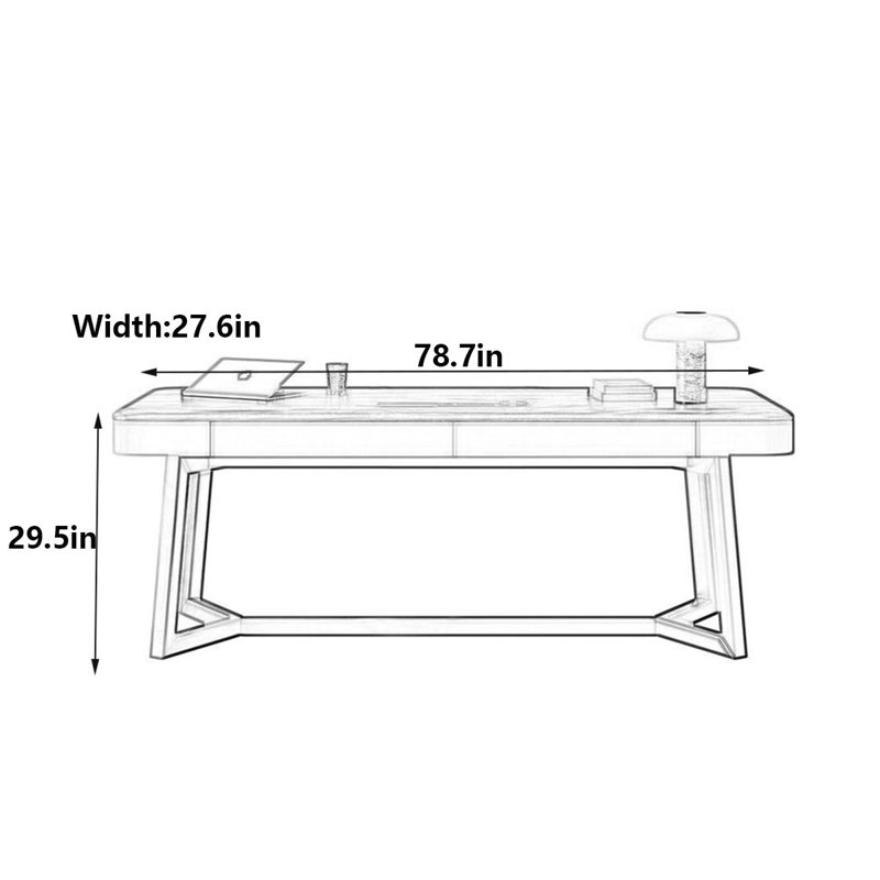 Dones, 29.5" H x 78.7" W x 27.6" D