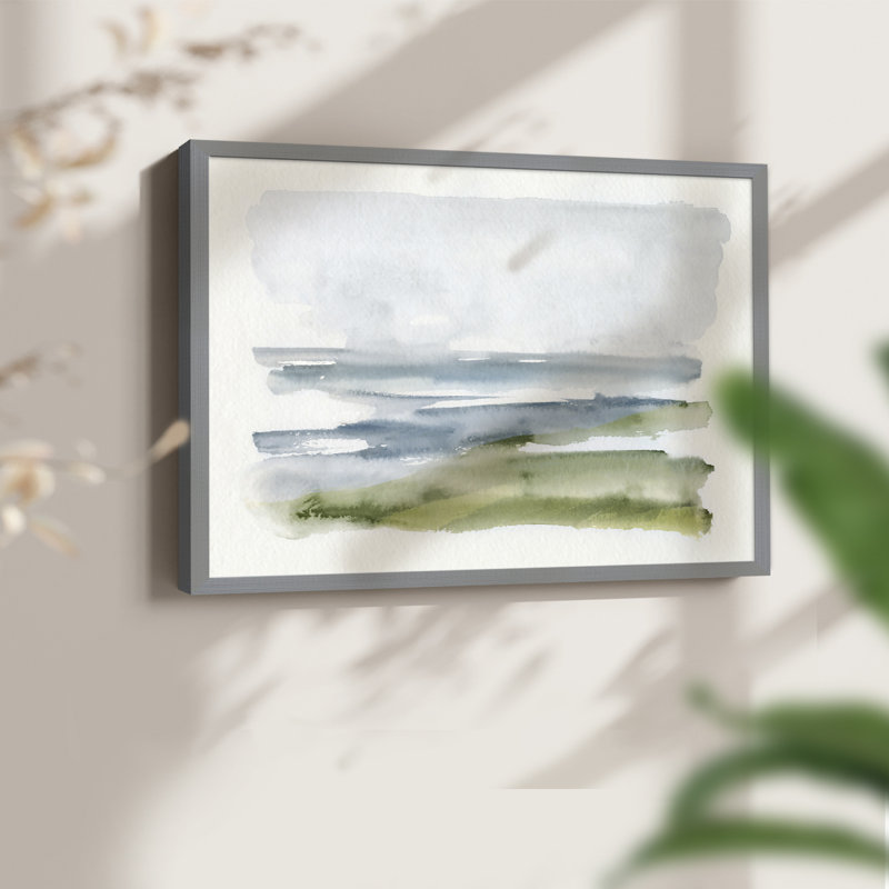 Coastline Splash I -Framed Print - Restickable