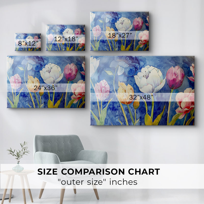 Série Floral-Lxxv -Galerie enveloppée Cavas, 24 x 36