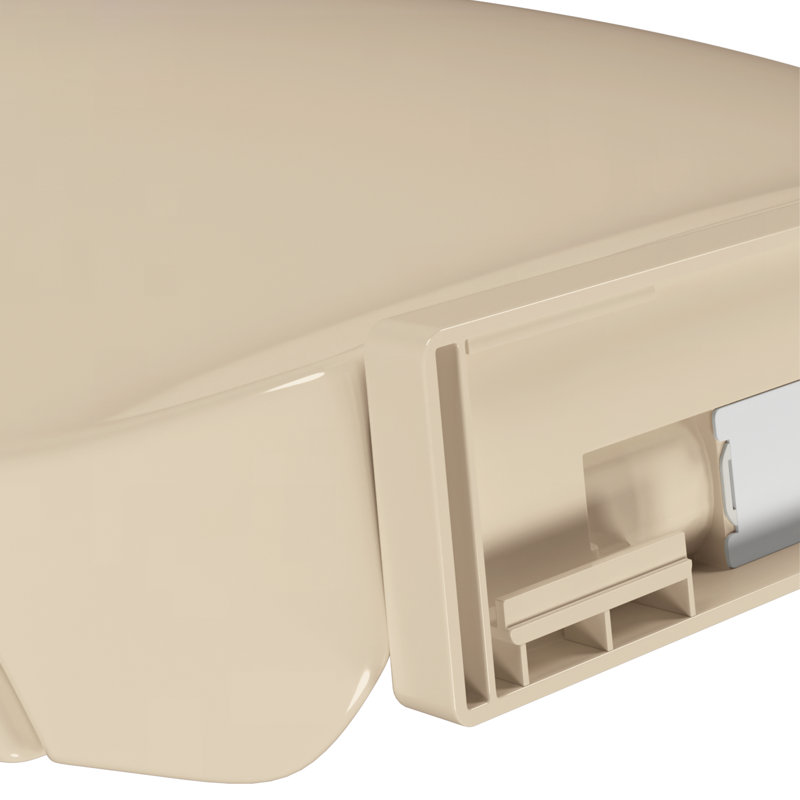 vidaXL Soft-Close Toilet Seat Beige Oval, Beige