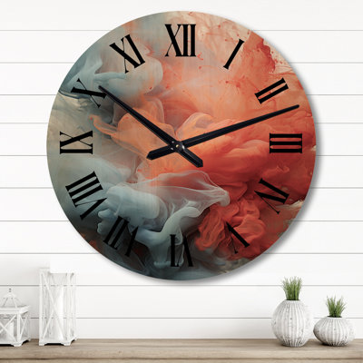 Horloge murale en bois massif Uswah