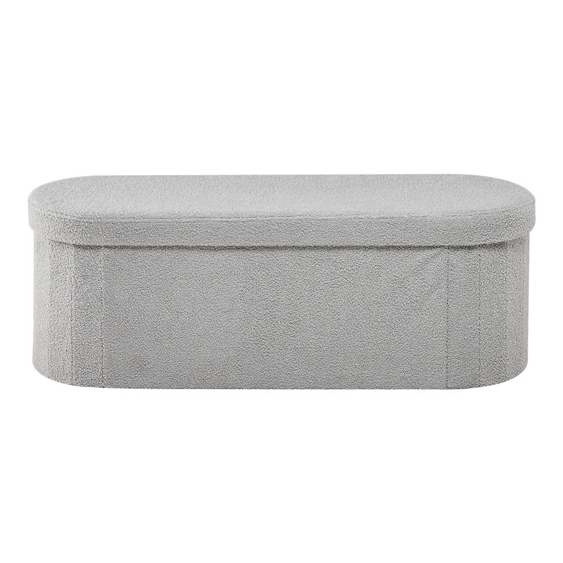 Banc de rangement repose-pieds ovale
