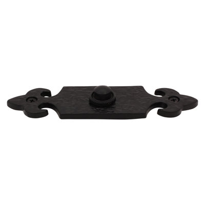 Black Push Button Doorbell