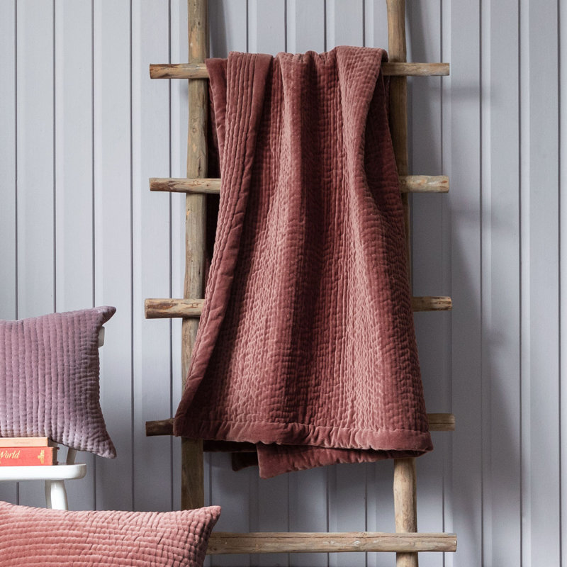 Haze Quilted Blanket, Red