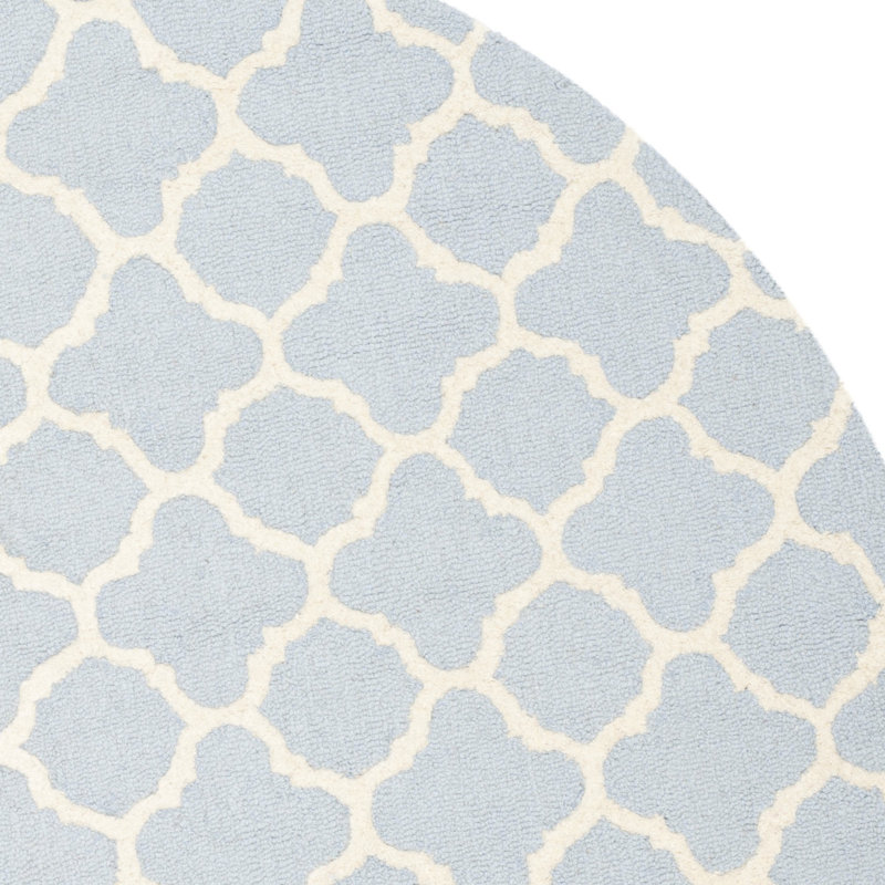 Tapis en laine touffeté à la main Cannen, Rond 4 pi