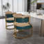 Ensemble de 2 chaises d'appoint, dossier incurvé ergonomique pour la cuisine et la salle à manger
