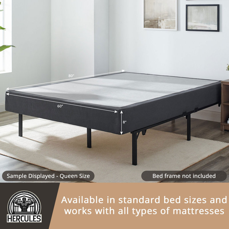 Hercules 8-Inch High Profile Spruce King Mattress Foundation