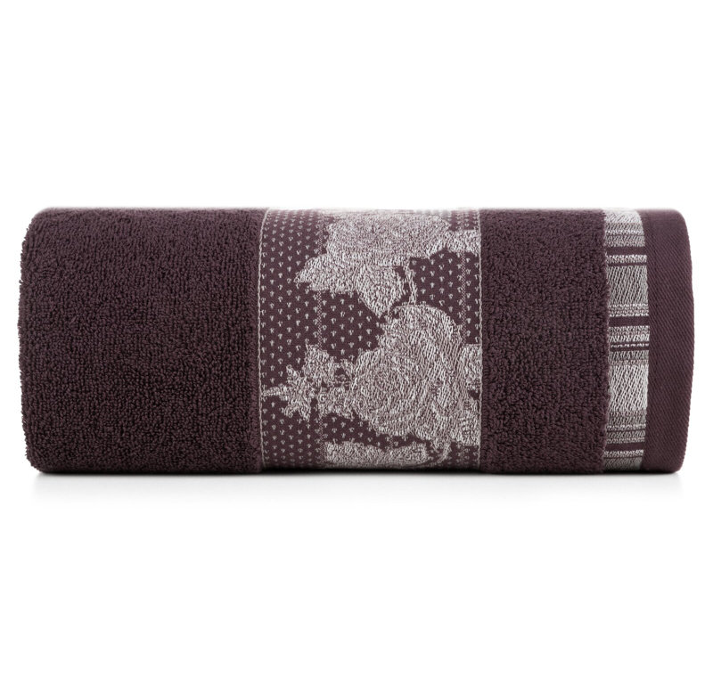 Kodyn Midweight Jacquard Hand Towel, Dark Violet