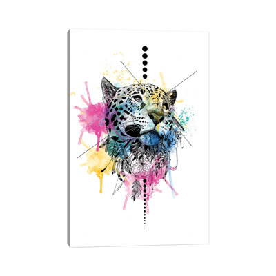 Leopard by Karin Roberts - Wrapped Canvas Painting