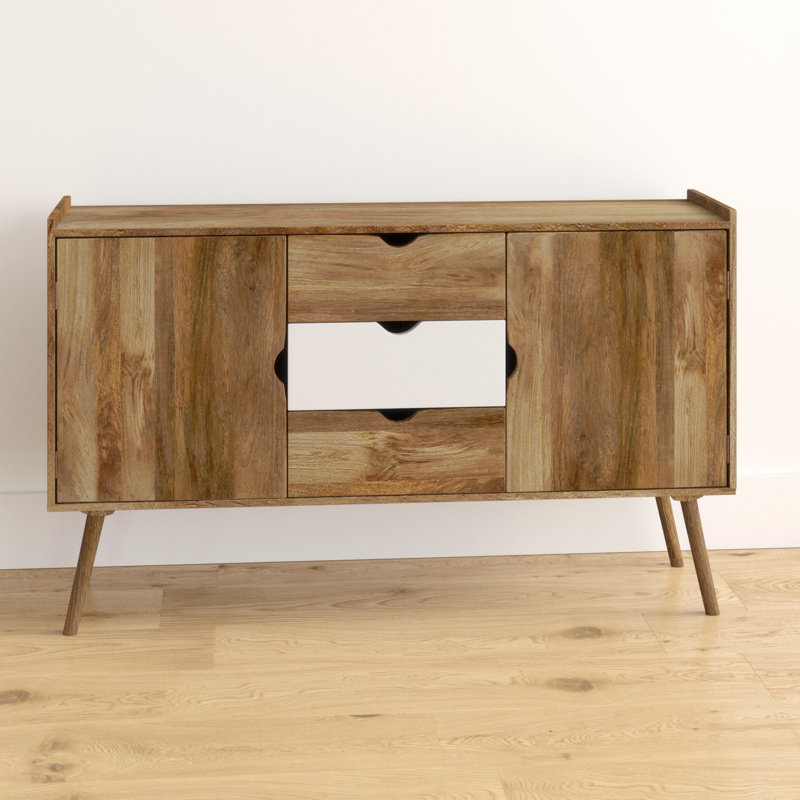 Rousseau 150cm Sideboard, Brown/White