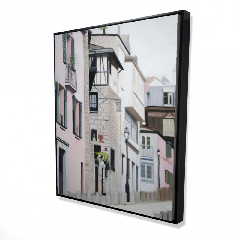 «Street In Montmartre In Paris» sur toile