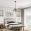 Lustre bronze à 6 lumières Laurelin-2121048179
