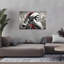 «Urban Graffiti Santa», reproduction d'art abstrait contemporain d'art mural urbain-874074863