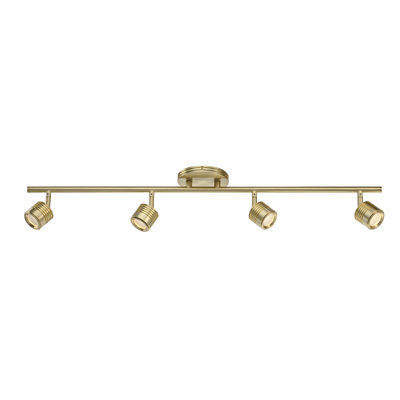 Vector 34'' 4 -Light Fixed Track Track Kit with Dimmable and Adjustable Head