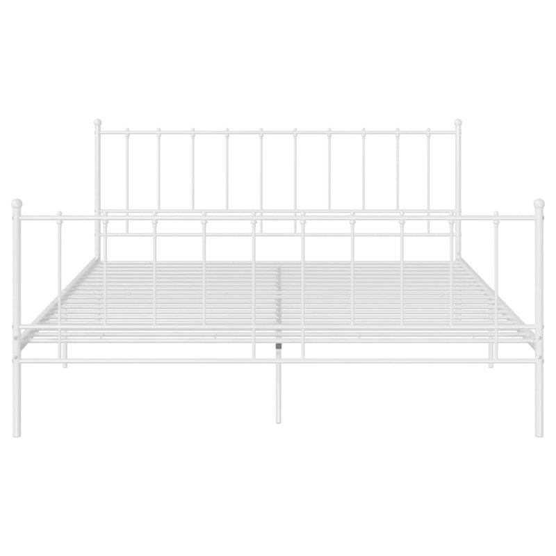 Azi Metal Bed, white, 140 x 200cm