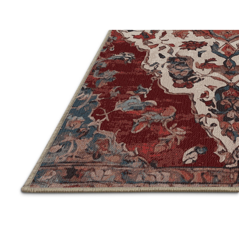 Tapis brun lavable à la machine, Carré 3 pi