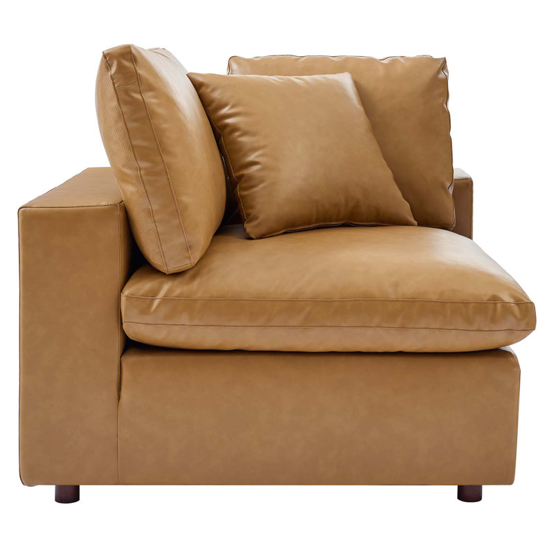 Modway Commix Vegan Leather 6-Piece Sectional Sofa