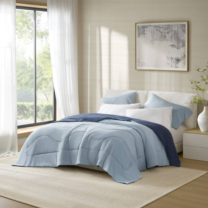 Édredon réversible toutes saisons, Full/Queen Comforter, Bleu