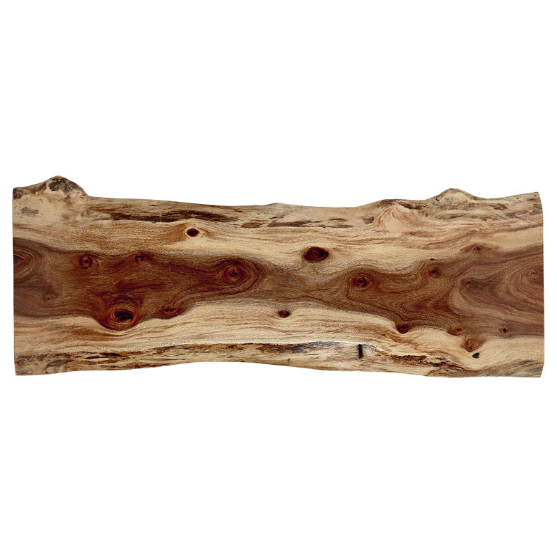 Live Edge 72'' L x 26'' W Solid Wood Rectangular Beveled Edge Table Top