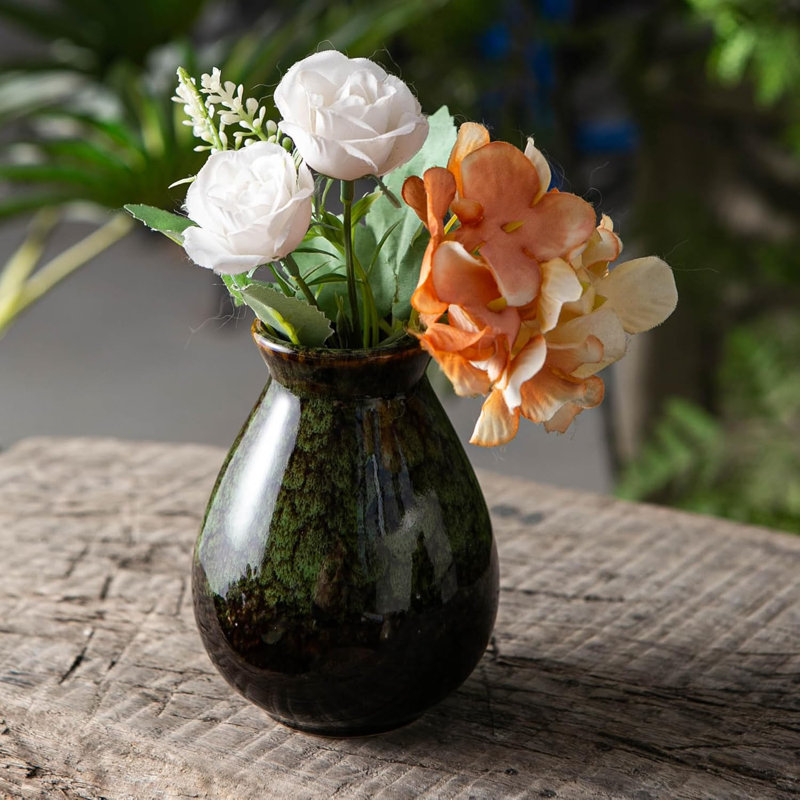 Glazed Plain Flower Bud Vase