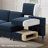 Modular Loveseat Sofa With Two Ottomans-573707033