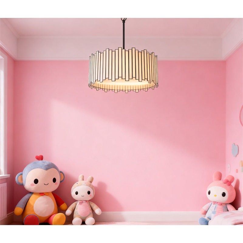 Luminaire suspendu moderne avec abat-jour tambour cylindrique avec abat-jour en verre blanc irrégulier, luminaire suspendu 4 lumières pour le vestibule de la cuisine de la salle à manger