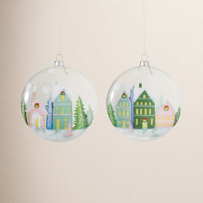 Merry Holiday Clover Lane Disc Ornament