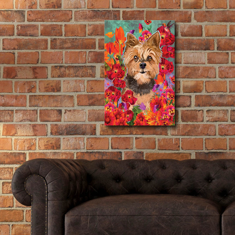  «River of Poppies» par Thatgrubgirl, art mural en verre acrylique, 16 po x 24 po, H 24 po x l 16 po