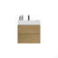 Meuble-lavabo mural 24 po avec lavabo, grand meuble-lavabo flottant mural de rangement pour salle de bain moderne, pré-assemblé-126271292