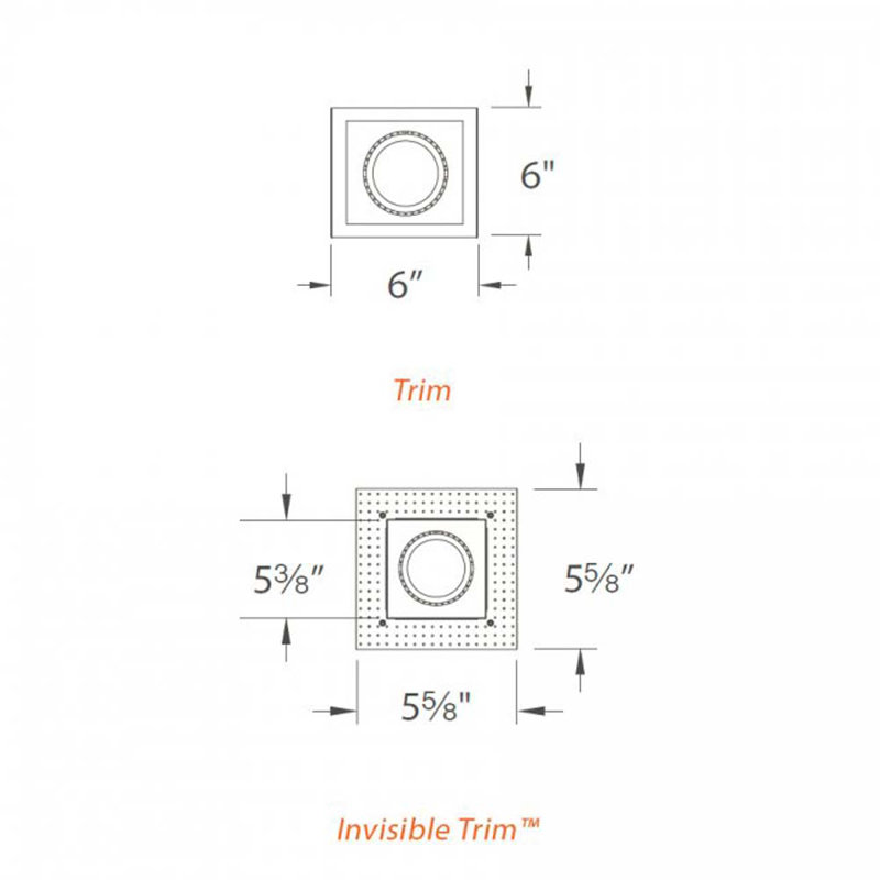 Open Recessed Trim
