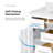 Athea 42 in. Single Sink Freestanding White Bathroom Vanity with White Engineered Marble Top, Brushed Nickel Hardware-44049791