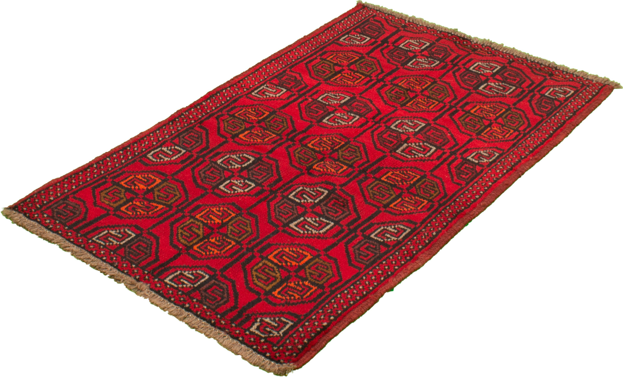 Bungalow Rose Hand-Knotted Wool Red Rug | Wayfair