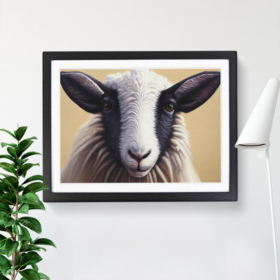 Sheep Portrait - Framed Print