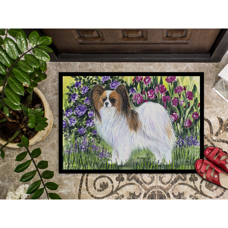 Paillasson d’intérieur antidérapant sunizona papillon, Rectangle 2 pi x 3 pi