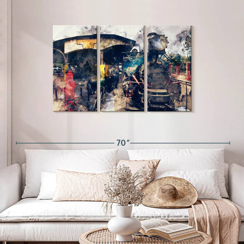 Mehar Steam Train, 28" H x 45" W