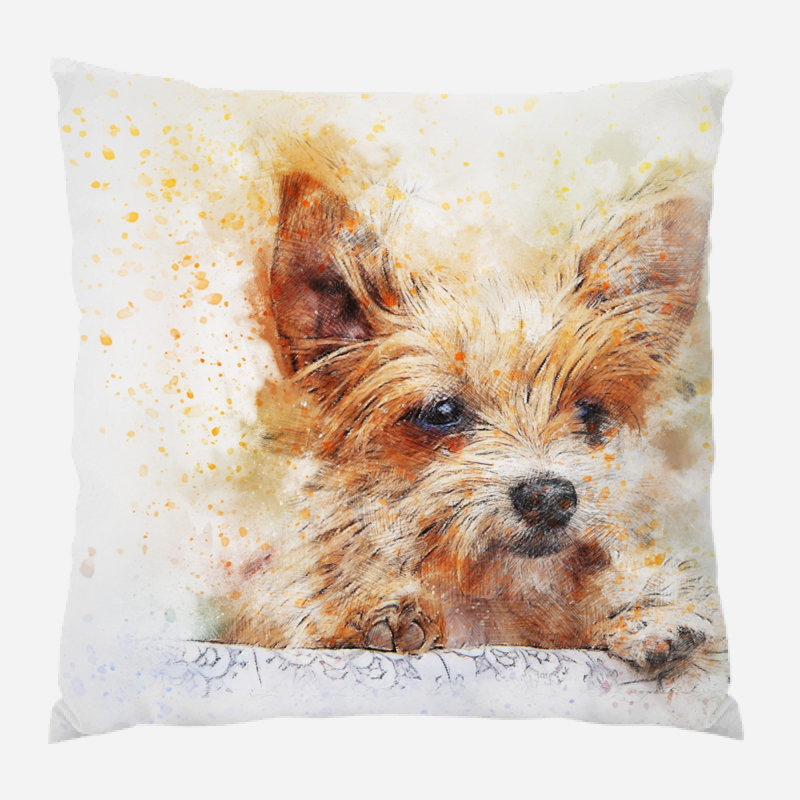 Reversible Throw Pillow, Microsuede, Indoor