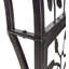 Tonnelle de jardin arquée en métal avec barrière
