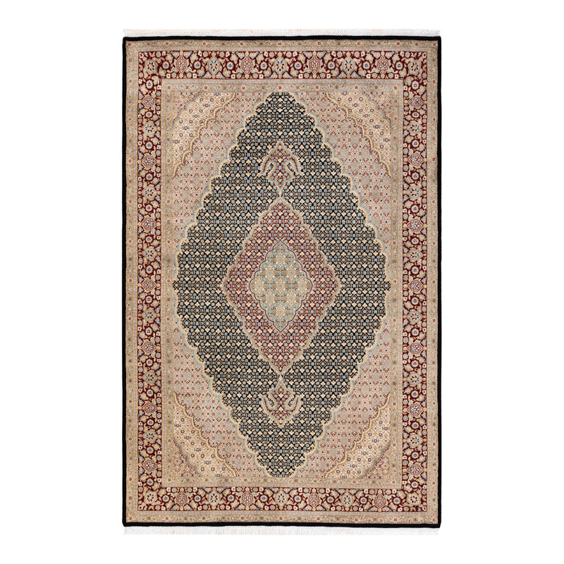 Classic One-of-a-Kind 6' 0" x 9' 4" Hand Knotted Area Rug