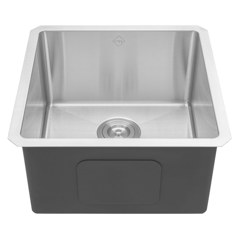 18'' L Undermount Single Bowl Stainless Steel Kitchen Sink
